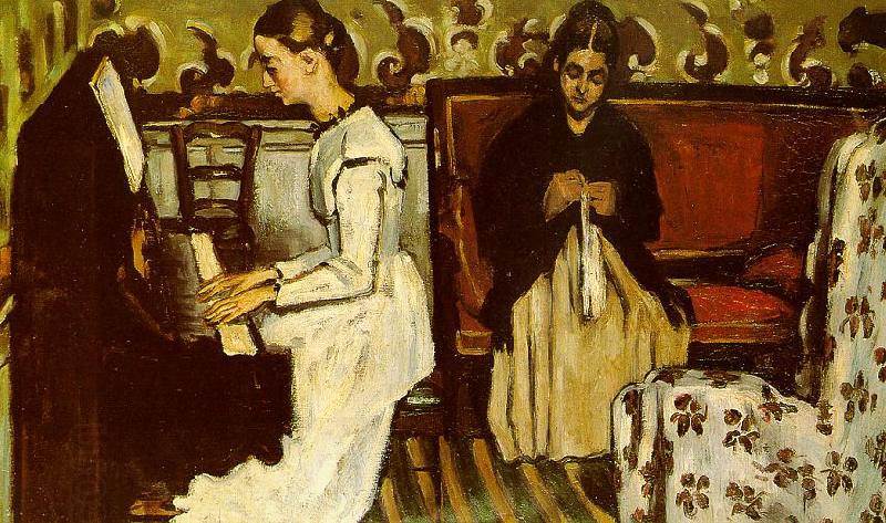 Paul Cezanne Girl at the Piano China oil painting art